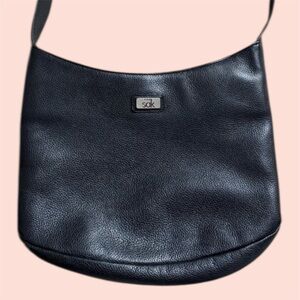 The Sak Black Pebbled Leather Shoulder Bag